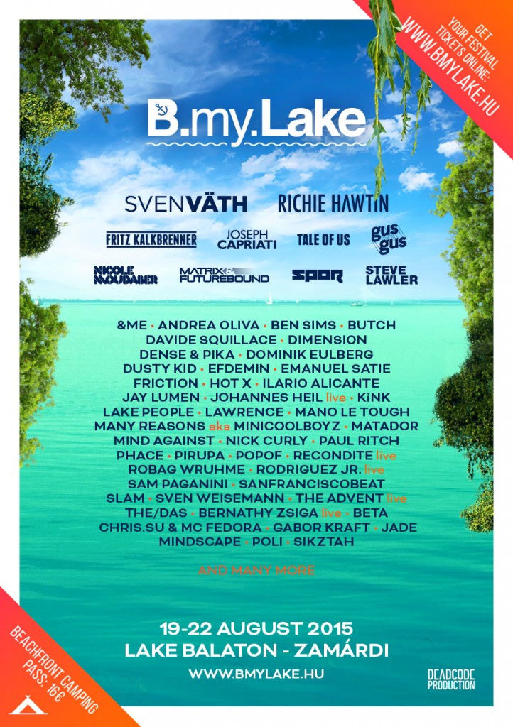 B.MY.LAKE 2015 LINE-UP